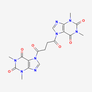 molecular formula C18H18N8O6 B1195371 7,7'-Succinylditheophylline CAS No. 58447-18-0