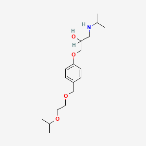 molecular formula C18H31NO4 B1195378 比索洛尔 CAS No. 66722-44-9