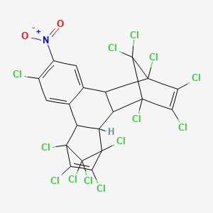 1,4,5,6,7,11,16,17,18,19,19,20,20-Tridecachloro-12-nitrohexacyclo[14.2.1.14,7.02,15.03,8.09,14]icosa-5,9,11,13,17-pentaene