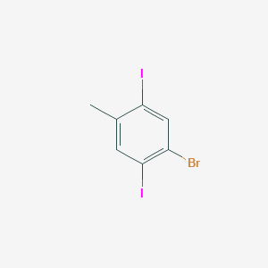 1-Bromo-2,5-diiodo-4-methylbenzene