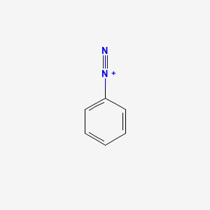 molecular formula C6H5N2+ B1195382 Benzenediazonium CAS No. 2684-02-8