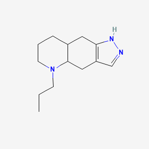molecular formula C13H21N3 B1195395 5-丙基-1,4,4a,6,7,8,8a,9-八氢吡唑并[3,4-g]喹啉 