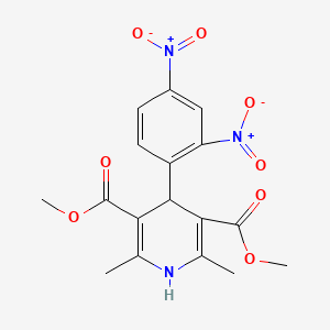 2,6-Dimethyl-3,5-dicarbomethoxy-4-(2,4-dinitrophenyl)-1,4-dihydropyridine