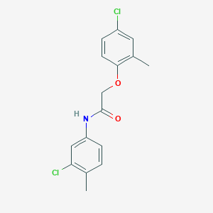 2-(4-chloro-2-methylphenoxy)-N-(3-chloro-4-methylphenyl)acetamide