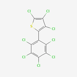 2-(Pentachlorophenyl)-3,4,5-trichlorothiophene