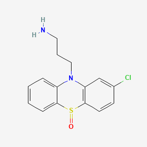 molecular formula C15H15ClN2OS B1195471 2-氯-10H-吩噻嗪-10-丙胺 5-氧化物 CAS No. 2232-49-7