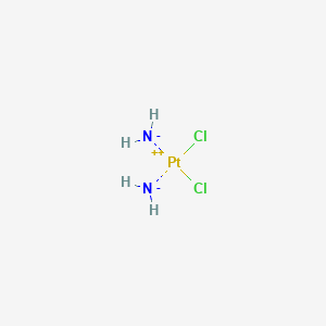 molecular formula Cl2H4N2Pt B1195480 cis-Diaminedichloroplatinum CAS No. 26035-31-4