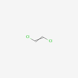 molecular formula C2H2Cl2<br>ClCH=CHCl<br>C2H2Cl2 B1195483 1,2-Dichloroethylene CAS No. 540-59-0