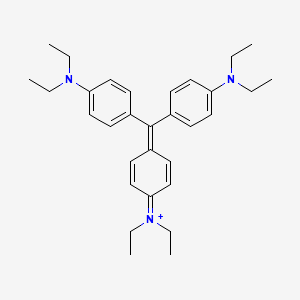 molecular formula C31H42N3+ B1195491 乙紫阳离子 CAS No. 25275-06-3