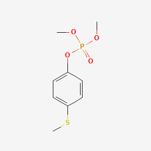 molecular formula C9H13O4PS B1195494 Dimethyl P-(methylthio)phenyl phosphate CAS No. 3254-63-5