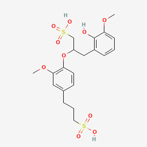 molecular formula C20H26O10S2 B1195499 Lignosulfonic acid CAS No. 8062-15-5