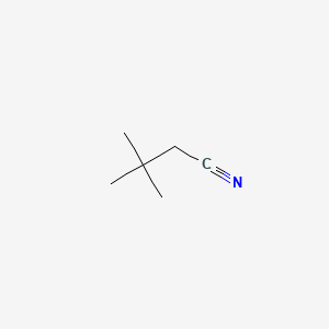 molecular formula C6H11N B1195502 3,3-Dimethylbutanenitrile CAS No. 3302-16-7
