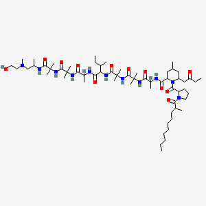 molecular formula C61H109N11O12 B1195506 Trichopolyn 