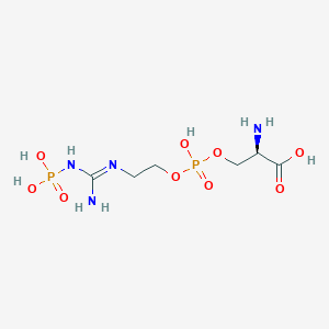 molecular formula C6H16N4O9P2 B1195509 N-Phospho-D-lombricine 