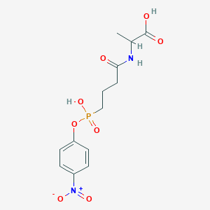 molecular formula C13H17N2O8P B1195526 N-[4-(4-硝基苯基磷酸)丁酰基]丙氨酸 