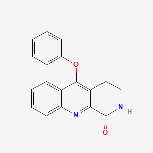 molecular formula C18H14N2O2 B1195556 5-Phenoxy-3,4-dihydrobenzo[b][1,7]naphthyridin-1(2h)-one CAS No. 37752-81-1