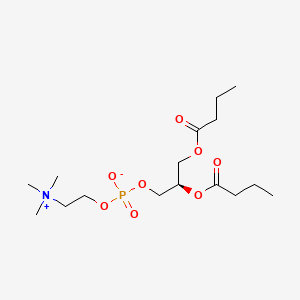 molecular formula C16H32NO8P B1195558 1,2-Dibutyryl-sn-glycero-3-phosphocholine CAS No. 3355-26-8