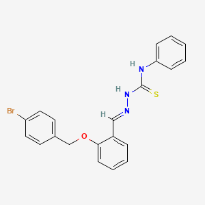 2-((4-Bromobenzyl)oxy)benzaldehyde N-phenylthiosemicarbazone