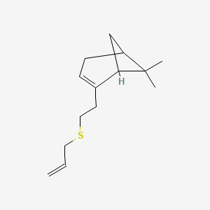 2-(Allylthioethyl)-6,6-dimethylbicyclo(3.1.1)hept-2-ene