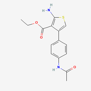 2-Amino-4-(4-acetaminophenyl)-thiophene-3-carboxylic acid ethyl ester