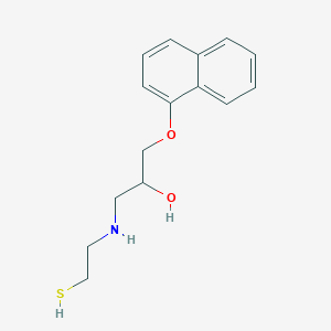 molecular formula C15H19NO2S B1195572 N-Mercaptoethylpropranolol CAS No. 75790-56-6