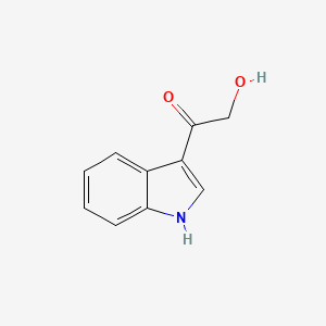 molecular formula C10H9NO2 B1195573 2-羟基-1-(1H-吲哚-3-基)乙酮 CAS No. 2400-51-3