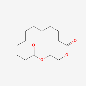 molecular formula C14H24O4 B1195581 1,4-Dioxacyclohexadecane-5,16-dione CAS No. 54982-83-1
