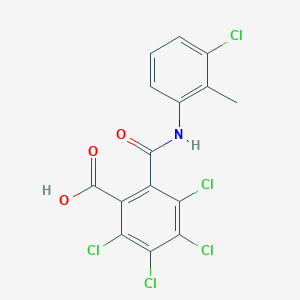 2,3,4,5-Tetrachloro-6-[(3-chloro-2-methylphenyl)carbamoyl]benzoic acid