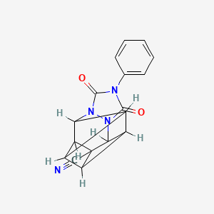 5,7-Dioxo-6-phenyl-4,6,8-triazahexacyclo[7.4.0.02,12.03,11.04,8.010,13]tridecane-1-carbonitrile