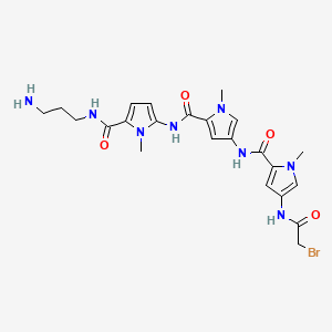 B1195600 M-bromoacetyldistamycin CAS No. 99328-13-9