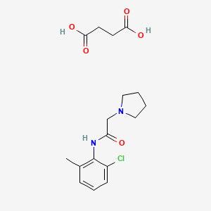 N-(2-Chloro-6-methylphenyl)-2-(pyrrolidin-1-yl)acetamide succinate