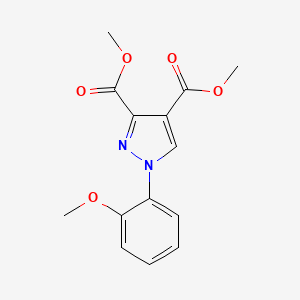 Dimethyl 1-(2-methoxyphenyl)-1H-pyrazole-3,4-dicarboxylate