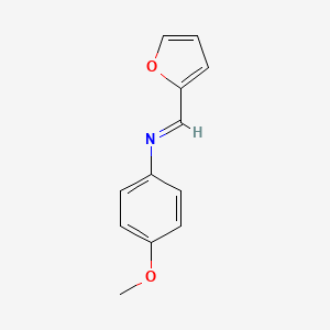 molecular formula C12H11NO2 B11956134 N-(Furfurylidene)-P-anisidine CAS No. 1749-14-0