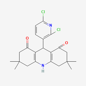 9-(2,6-Dichloropyridin-3-yl)-3,3,6,6-tetramethyl-3,4,6,7,9,10-hexahydroacridine-1,8(2H,5H)-dione