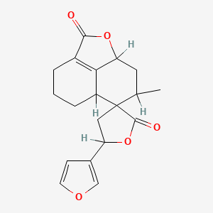 molecular formula C19H20O5 B1195631 欧加沙定 I CAS No. 53625-15-3
