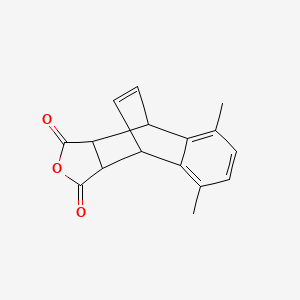 molecular formula C16H14O3 B11956321 5,8-Dimethyl-3a,4,9,9a-tetrahydro-4,9-ethenonaphtho[2,3-c]furan-1,3-dione 