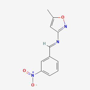 5-Methyl-N-(3-nitrobenzylidene)isoxazol-3-amine