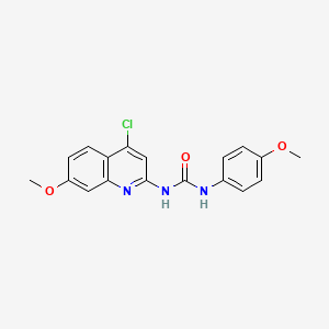 1-(P-Anisyl)-3-(4-chloro-7-methoxy-2-quinolyl)urea