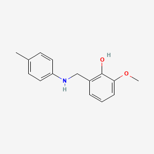 2-Methoxy-6-{[(4-methylphenyl)amino]methyl}phenol