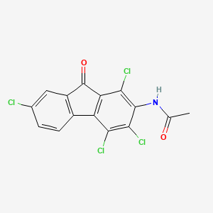 2-Acetamido-1,3,4,7-tetrachloro-9-fluorenone