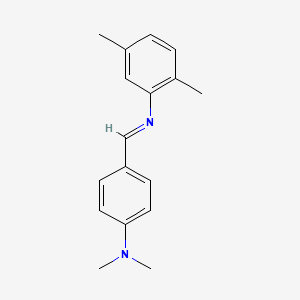 N-{(E)-[4-(dimethylamino)phenyl]methylidene}-2,5-dimethylaniline