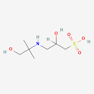 molecular formula C7H17NO5S B1195656 2-羟基-3-((1-羟基-2-甲基丙烷-2-基)氨基)丙烷-1-磺酸 CAS No. 68399-79-1