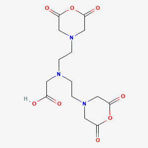 molecular formula C14H19N3O8 B1195657 2-(双(2-(2,6-二氧代吗啉)乙基)氨基)乙酸 CAS No. 23911-26-4
