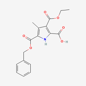 5-((Benzyloxy)carbonyl)-3-(ethoxycarbonyl)-4-methyl-1H-pyrrole-2-carboxylic acid