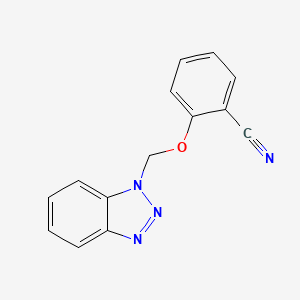 2-(1H-1,2,3-benzotriazol-1-ylmethoxy)benzonitrile