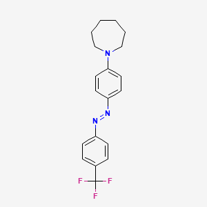 1-(4-{(E)-[4-(trifluoromethyl)phenyl]diazenyl}phenyl)azepane