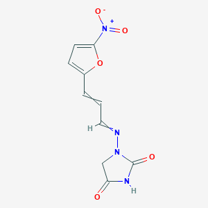 molecular formula C10H8N4O5 B1195691 呋喃唑酮 