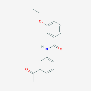 molecular formula C17H17NO3 B1195697 N-(3-乙酰基苯基)-3-乙氧基苯甲酰胺 