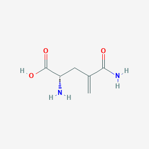 molecular formula C6H10N2O3 B1195712 4-亚甲基-L-谷氨酸 CAS No. 31138-12-2