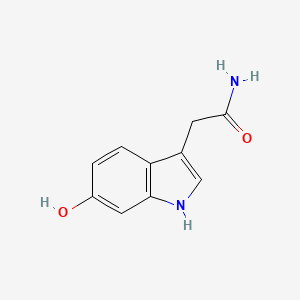 B1195713 6-hydroxy-1H-indole-3-acetamide CAS No. 192184-73-9